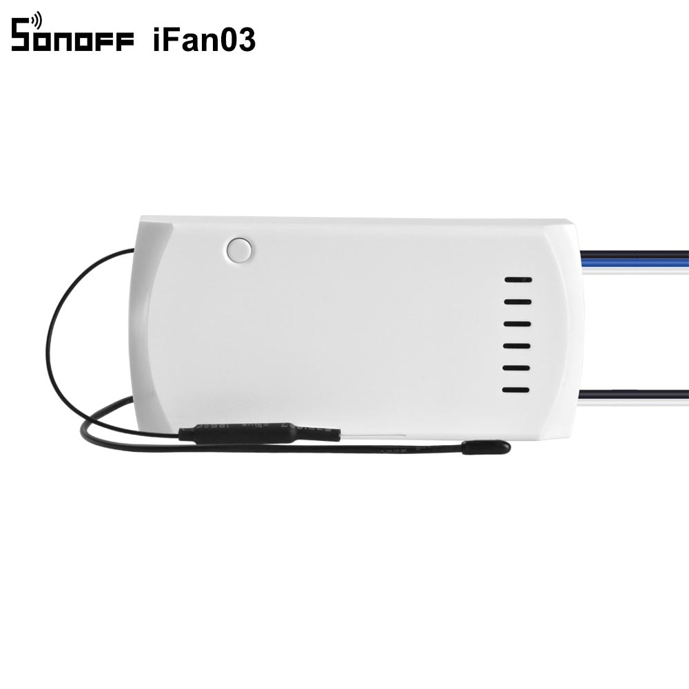 SONOFF-interruptor inteligente Itead iFan03/iFan04, controlador de luz y ventilador de techo, 433mhz, RF, Control remoto para casa inteligente