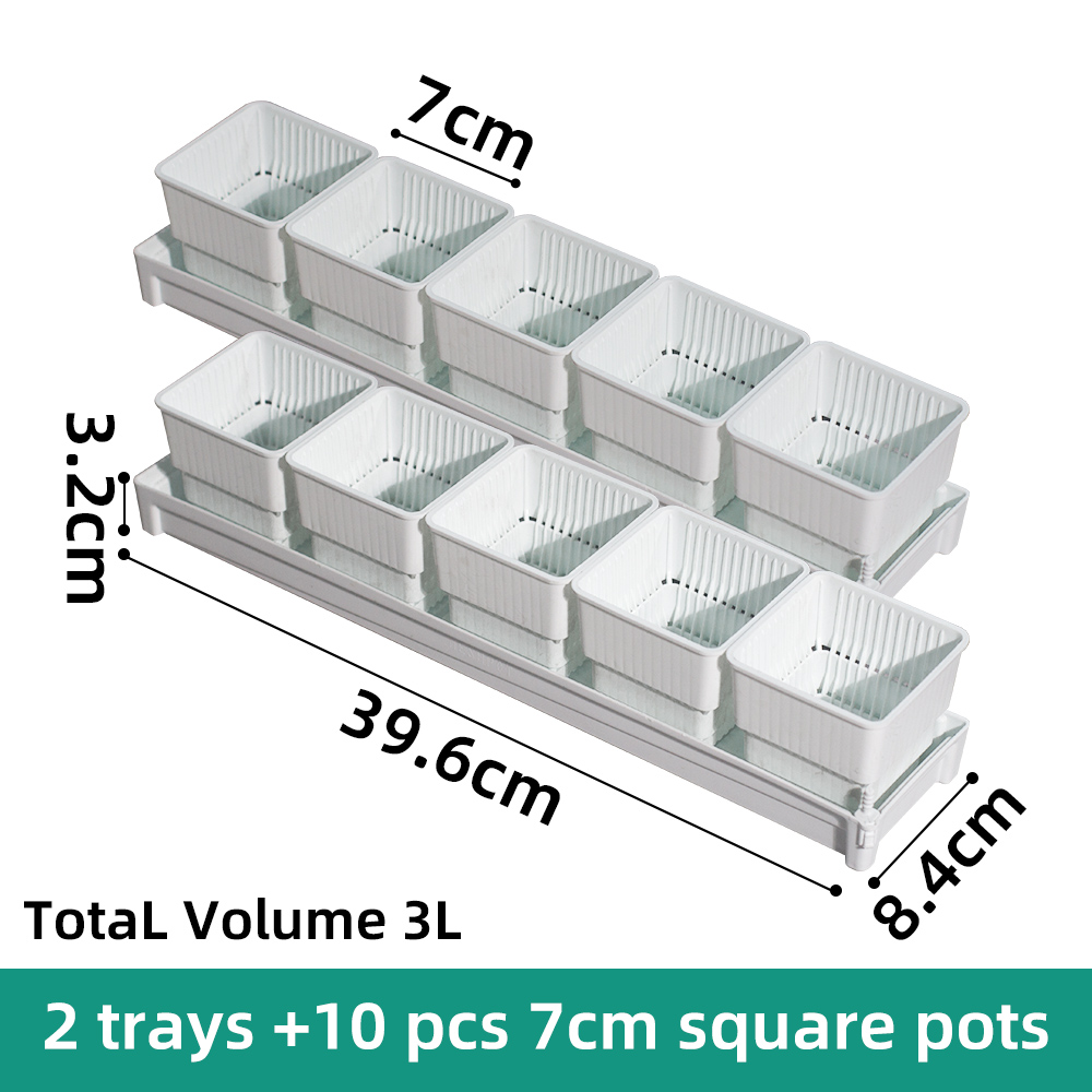 Multisize Meshpot Flower Pots Succulent Cactus Plants Nursery Pots Plant Pot with holes Garden Accessories for Home Decoration: Brown