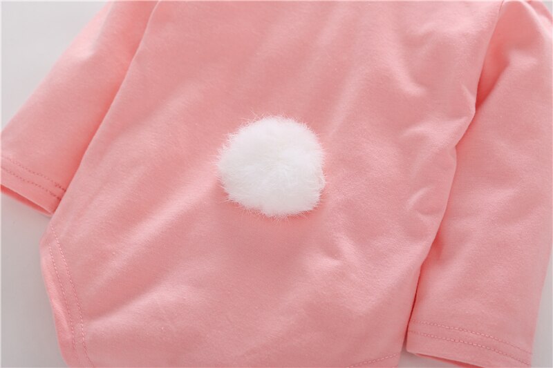 Pasen Baby Bodysuit Peuter Baby Baby Jongens Meisjes Bunny Oren Romper Outfits Lange Rabbit Ear Hooded Jumpsuit Schattige Baby Kleding