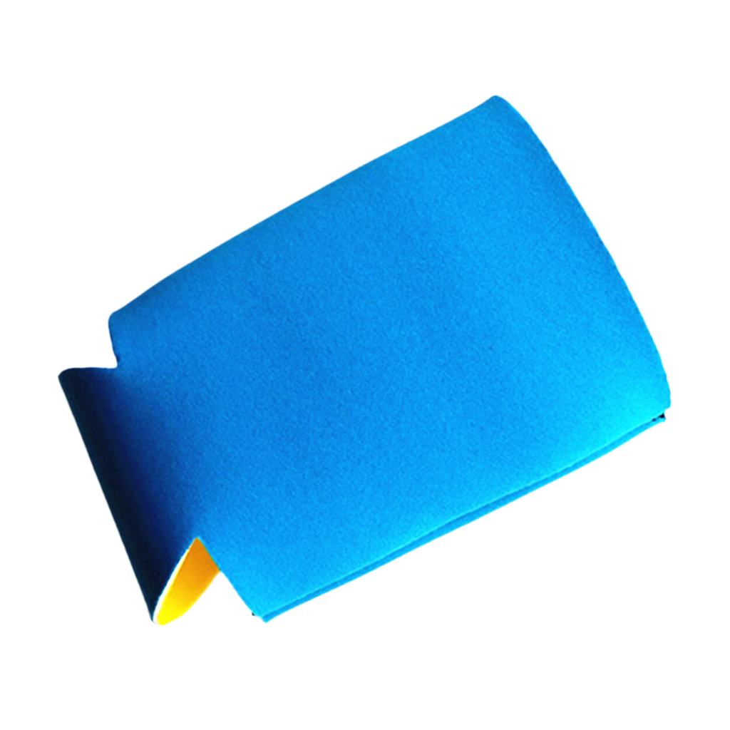 Funda de neopreno plegable para latas de cerveza, Enfriador de lata para bebidas, refrescos, bebidas, funda aislante de 3mm, 330ml / 12 oz: Sky Blue