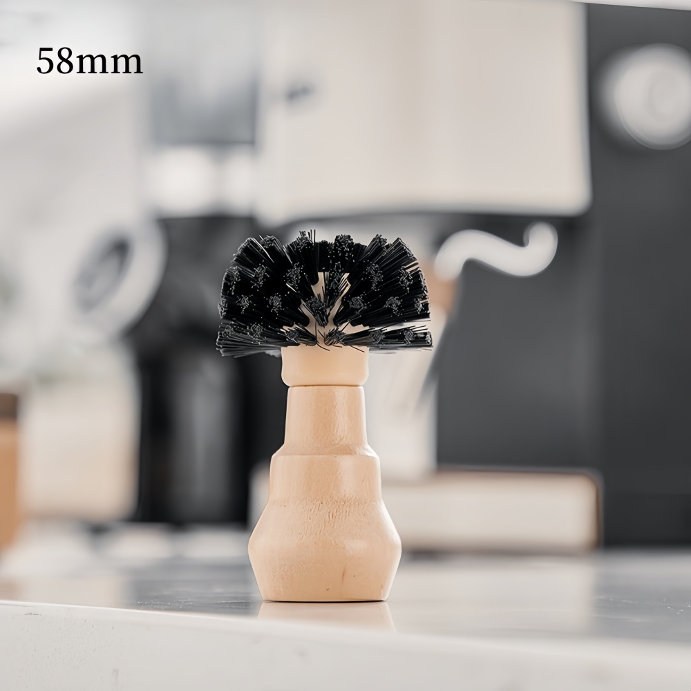 Poignée de Machine à café, brosse de nettoyage, manche en bois, Barista domestique, , Durable, facile à nettoyer, accessoires professionnels pour café: vert clair