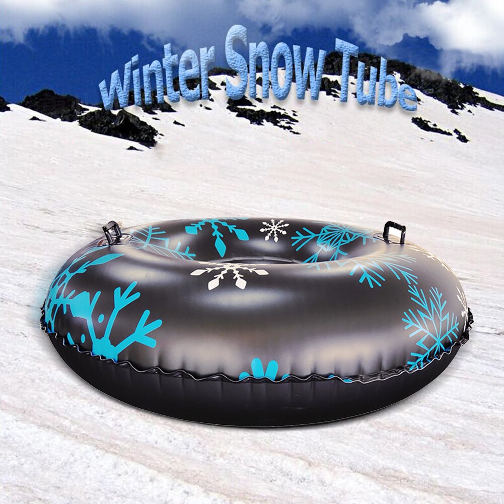 Winter Opblaasbare Skiën Board Met Voldoende Duurzaamheid En Taaiheid Pvc Outdoor Ski Cirkel Met Handvat Voor Kind Volwassen