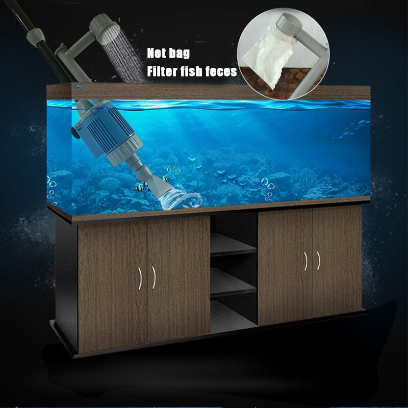 Newly Aquarium Cleaner Machine Electric Automatic Removable Vacuum Water Changer Sand Algae Cleaner Filter Changer VA88