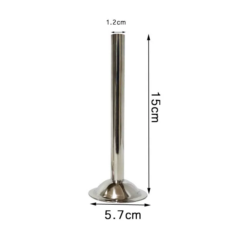 5.7Cm Basisdiameter Food Grade Worst Vuller Vulbuizen Trechters Nozzles Onderdelen Vulbuis 1.2/1.9/3.2Cm: Black