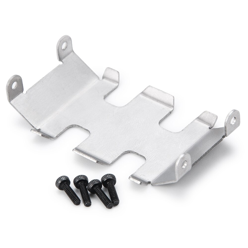 Yeahrun 1/24 Rc Crawler Auto Vrachtwagen Upgrade Vervanging Deel Metalen Bescherming Chassis Skid Plate Voor SCX24 90081 AXI00001 AXI00002