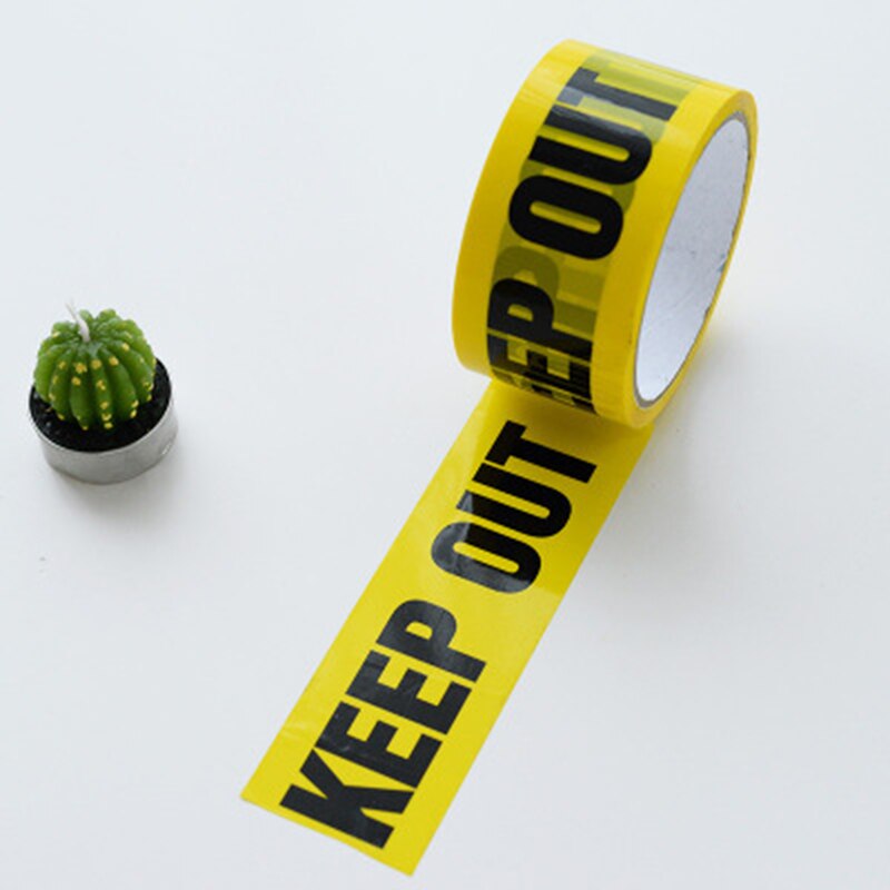 4.8 Cm X 25 M Barricades Lint Gevaar Tape Veiligheid Voorzichtigheid Tape Waarschuwing Tape PUO88: KEEP OUT