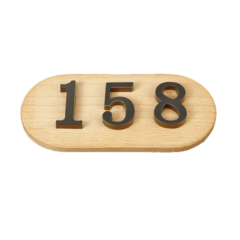 1PCS Metal House Number Self-Adhesive Apartment Door Numbers House Number Plate for Outdoor Hotel Home Mail Box Label #0-9