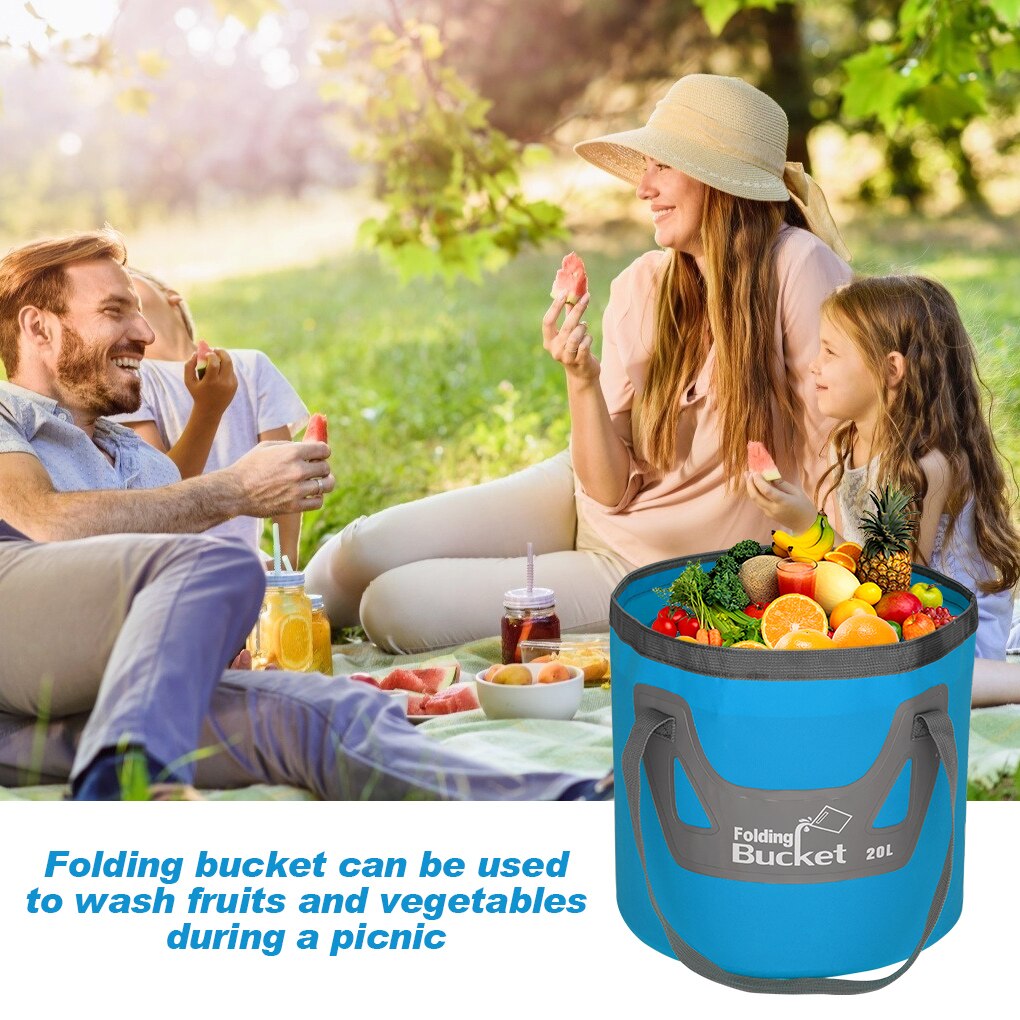 20L Waterdichte Water Zakken Vissen Opvouwbare Emmer Draagbare Emmer Water Container Opslag Carrier Bag