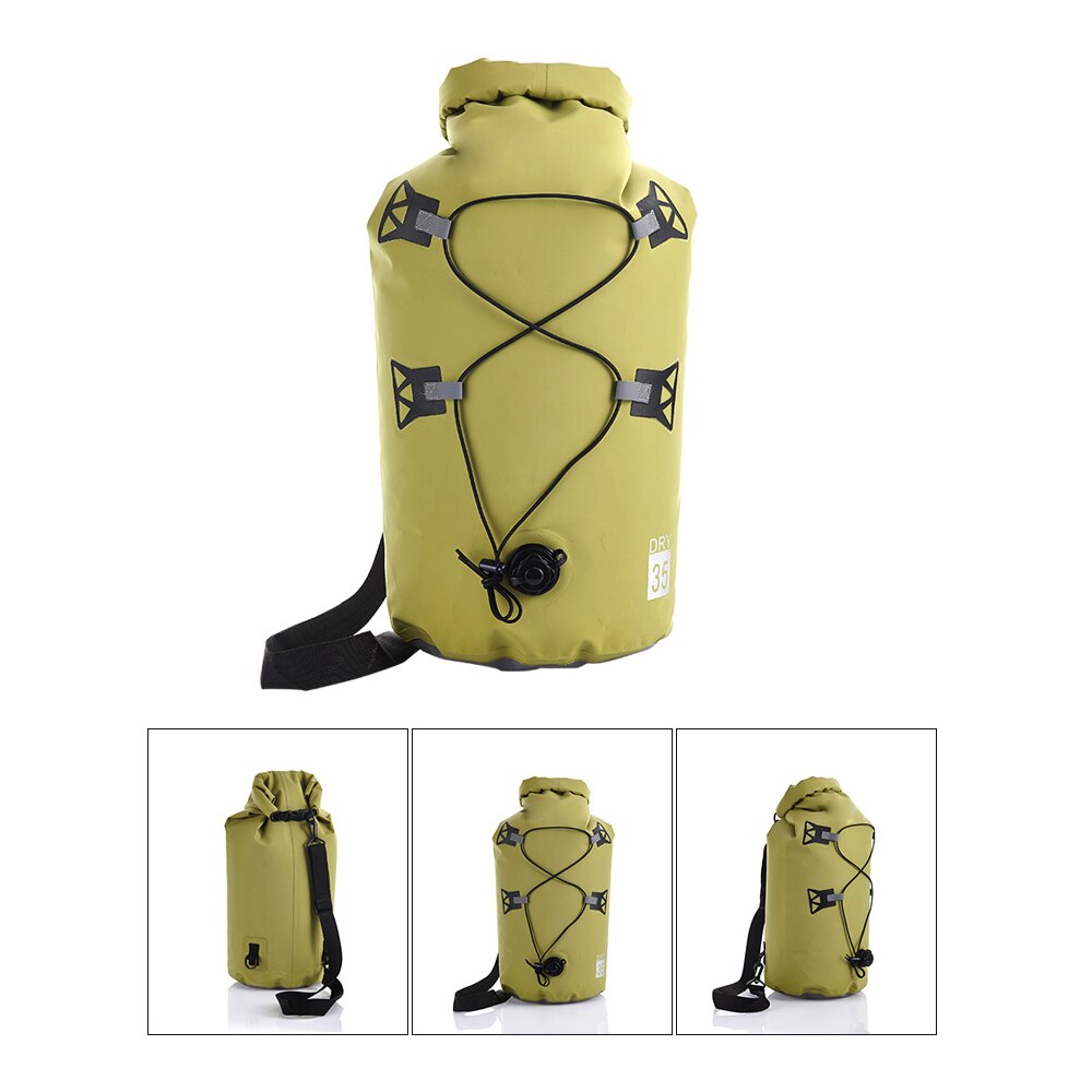35L Dry Bag Backpack For Rafting Kayaking Waterproof Bag Swimming Fishing Floating Boating Pouch Sack Backpack Upstream Dry Bag