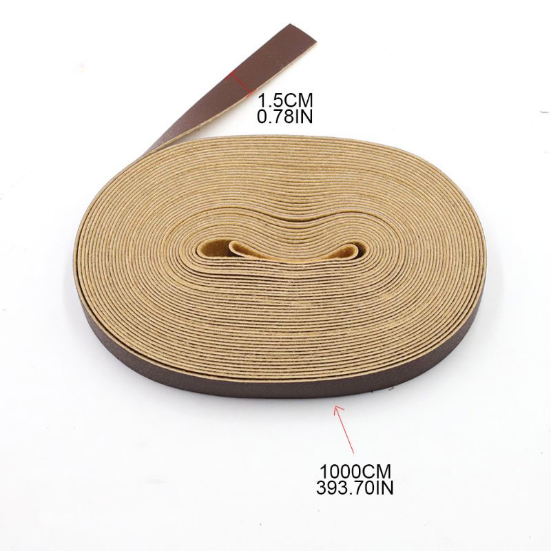 Riem 10m lengtes pu leren riem 1.5cm breedtes knutselstroken riem diy tas handvatten decoratie  c90e