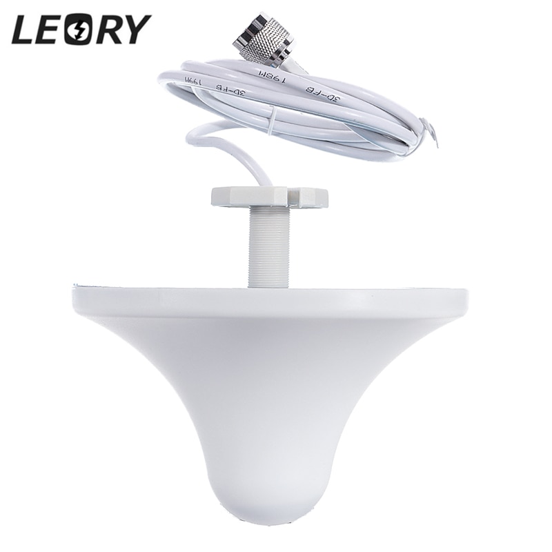 LEORY 3G 4G Lite Omni Indoor Antenna Celling internal Antenna For Cell Phone Signal GSM Booster 3G Repeater with 0.3 / 2M Cable