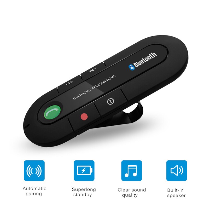 Car Stereo Handsfree Bluetooth Car Kit Draadloze Voertuig Bluetooth Ontvanger Bluetooth Voor Auto Voor Mobiele Telefoon Auto Elektronica