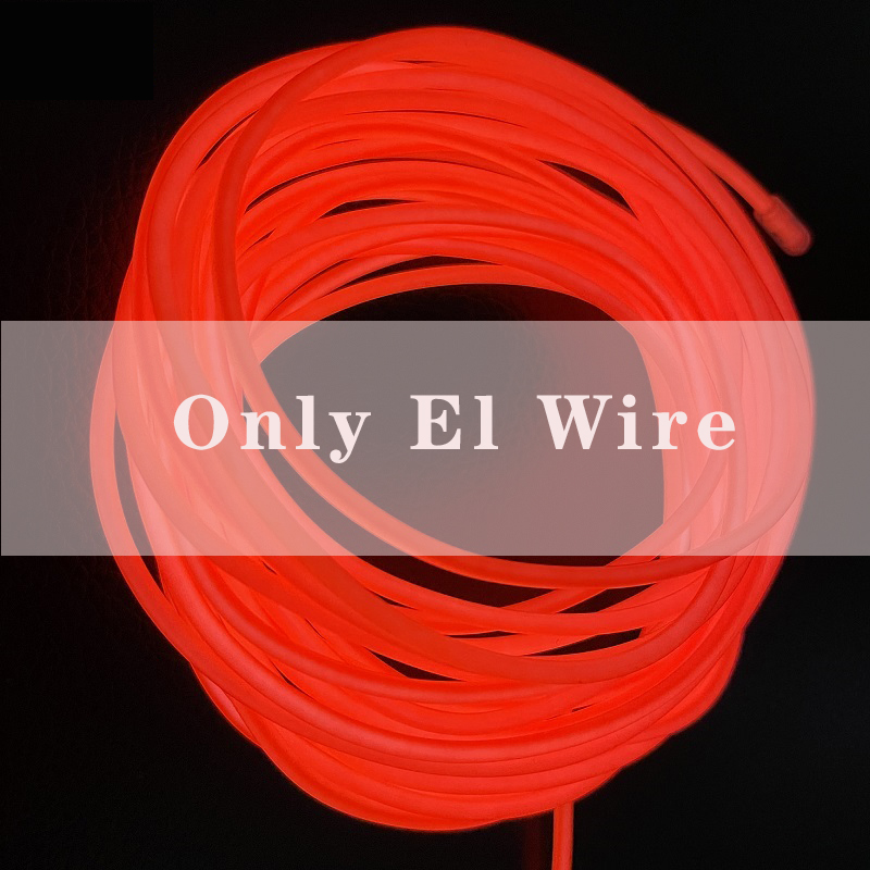Luces iluminadas con cable EL de 10M/5M/3M/1M con luces de neón, combinación DIY de luces multicolores, pilas AA, tiras LED USB para graduación