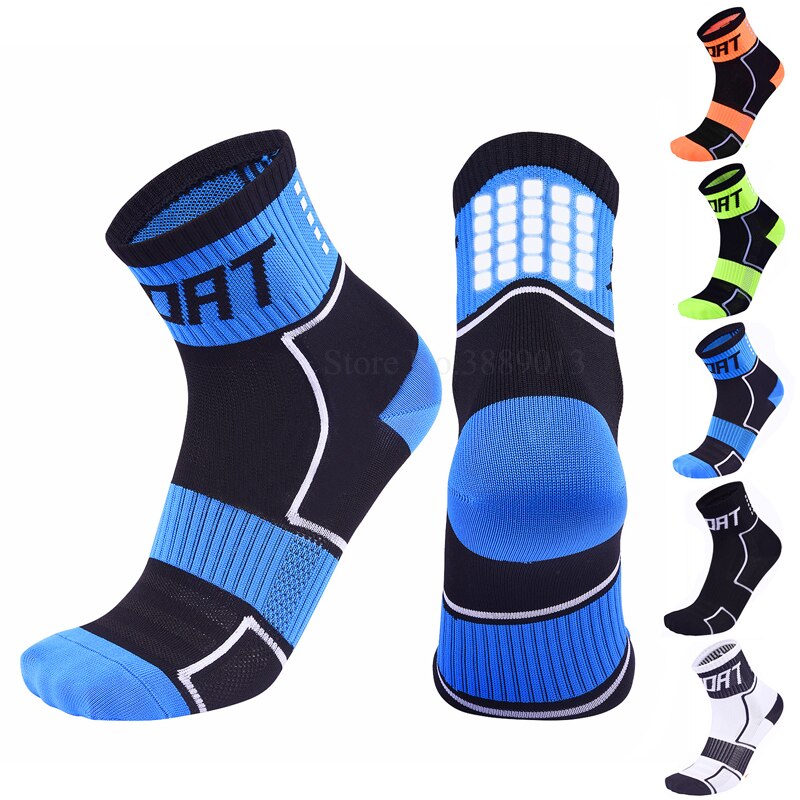 Reflective Cycling Socks Men Breathable Outdoor Basketball Socks Wicking Bike Socks Running Sports Socks Women
