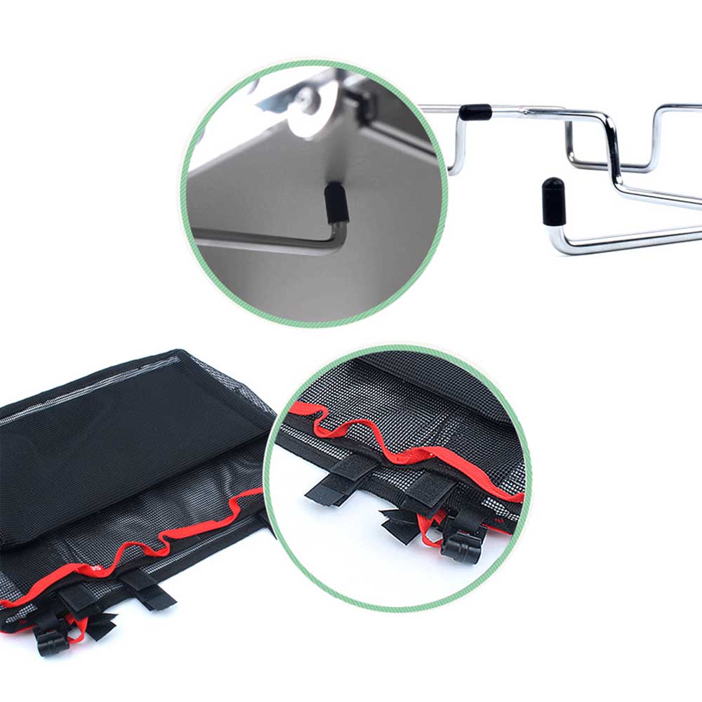 Udendørs camping wire opbevaringsstativ bærbar taske picnic bord grill kit køkken diverse net dragt campingudstyr