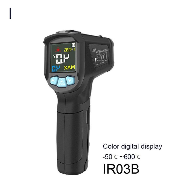 Infrarood Thermometer C/F Non Contact Pyrometer Industriële Meter Temperatuur Alarm Kleur Licht Ir Digitale Lcd P3S8: I