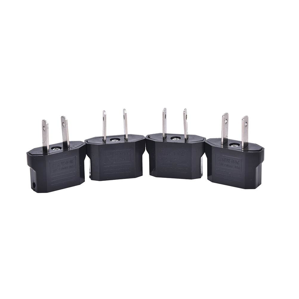 4 stuks/partij europese euro eu naar vs vs stekker reislader stopcontact converter adapter wisselstroomstekker