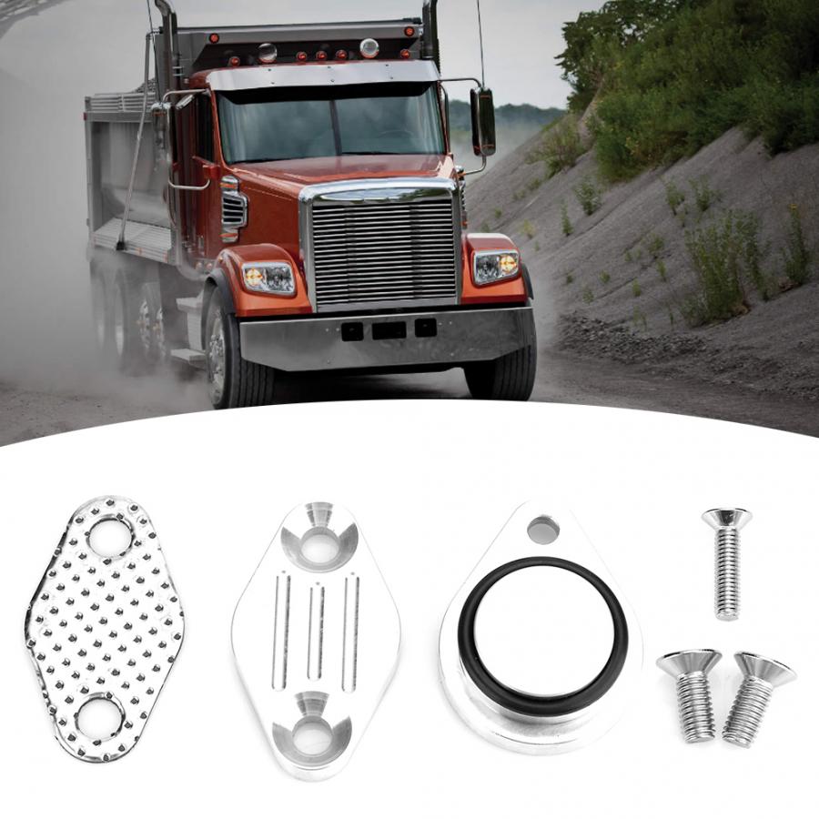 EGR Delete Plug Intake Exhaust Block off Plate Kit Fit for Chevrole LS Truck Aluminum Alloy xhaust Gas Recirculation Part