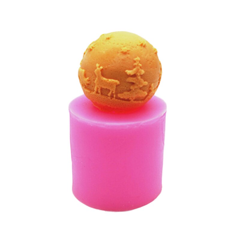 3D Siliconen Zeep Mal Kerstboom Elanden Sneeuw Mallen Fondant Taart Decoreren Gereedschappen Chocolade Candy Bakvorm Klei Ambachten