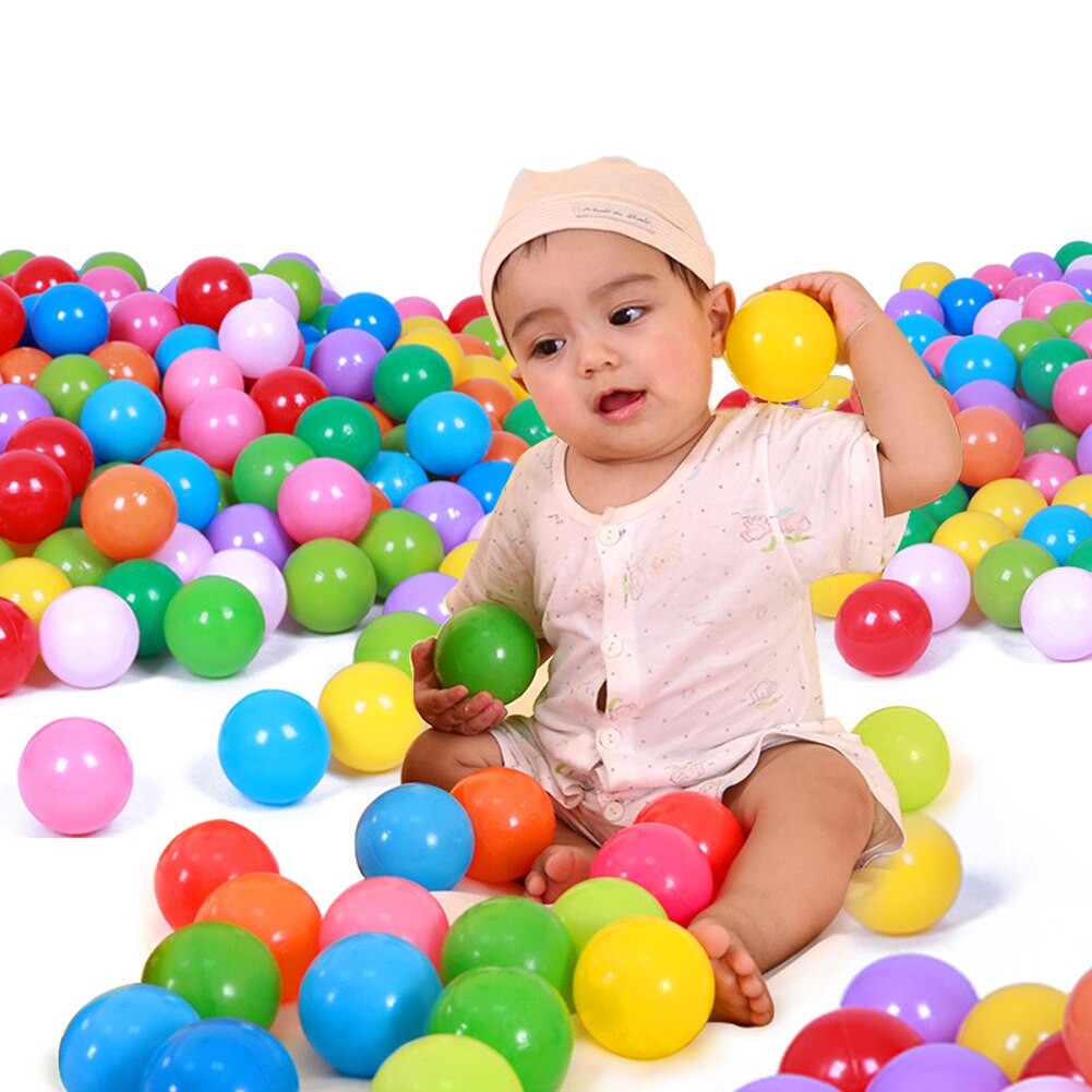 25 stuks /50 stuks milieuvriendelijke kleurrijke zachte plastic water zwembad oceaan bal baby grappige stress luchtbal buiten zwemmen leuk sport speelgoed