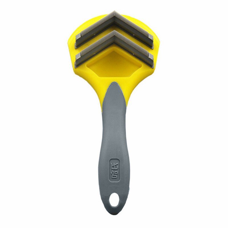 Haar Kam Voor Honden Kat Vergieten Lange Haren Kammen Pet Hair Remover Hond Grooming Gereedschap Hond Levert: Geel