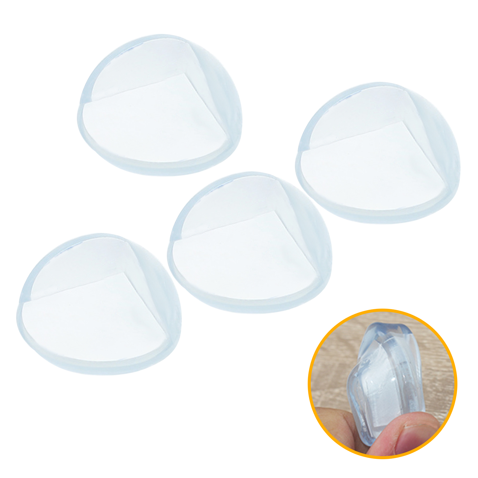 4Pcs 40mm PVC Transparent Table Corner Protector Children&#39;s Furniture Edge Protector Table Corner Edge Protector Cover Durable