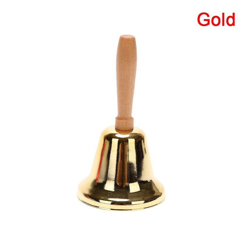 Staal Hand Bell Kerst Kerstman Luid Bellen Bell Alarm Voor Scholen Bruiloft Evenementen Decoratie: Gold