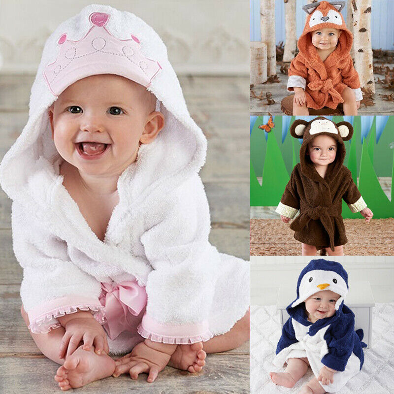 0-5 jahre unisex Kleinkind Schlaf Roben Ebene Bademantel Baby Jungen Mit Kapuze Schlecht Roben Handtuch Kleinkind Baby Mädchen Hoodies nachtwäsche