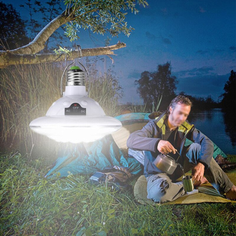 LED Solar Light Emergency Bulb Lighting High Brightness Dimmable for Outdoor Camping L9