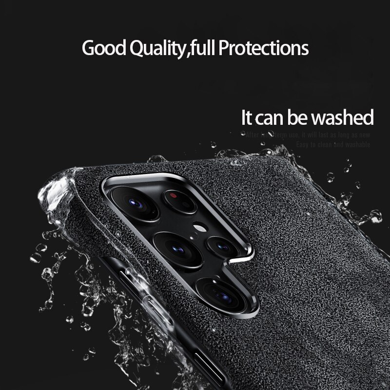 Italienische alcantara-hülle für samsung galaxy  s22 ultra 5g business, schutzhülle für samsung galaxy  s22 ultra, rückseite