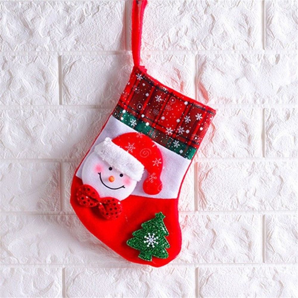 Kerst Santa Sokken Leuke Ornamenten Festival Party Xmas Decor Deur Muur Haard Boom Opknoping Decor Bag gratis leveren