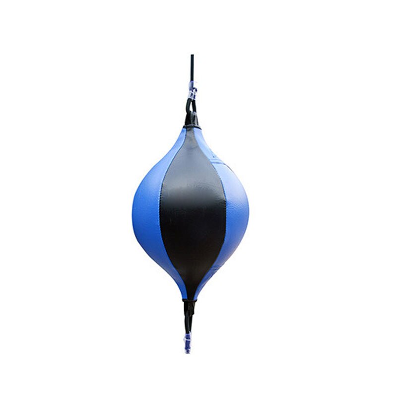 Kick Boxing Speed Ball PU Punching Ball Double End MMA Muay Thai Boxe Bag Fitness Training Home GYM Exercise Equipment: Blue Black