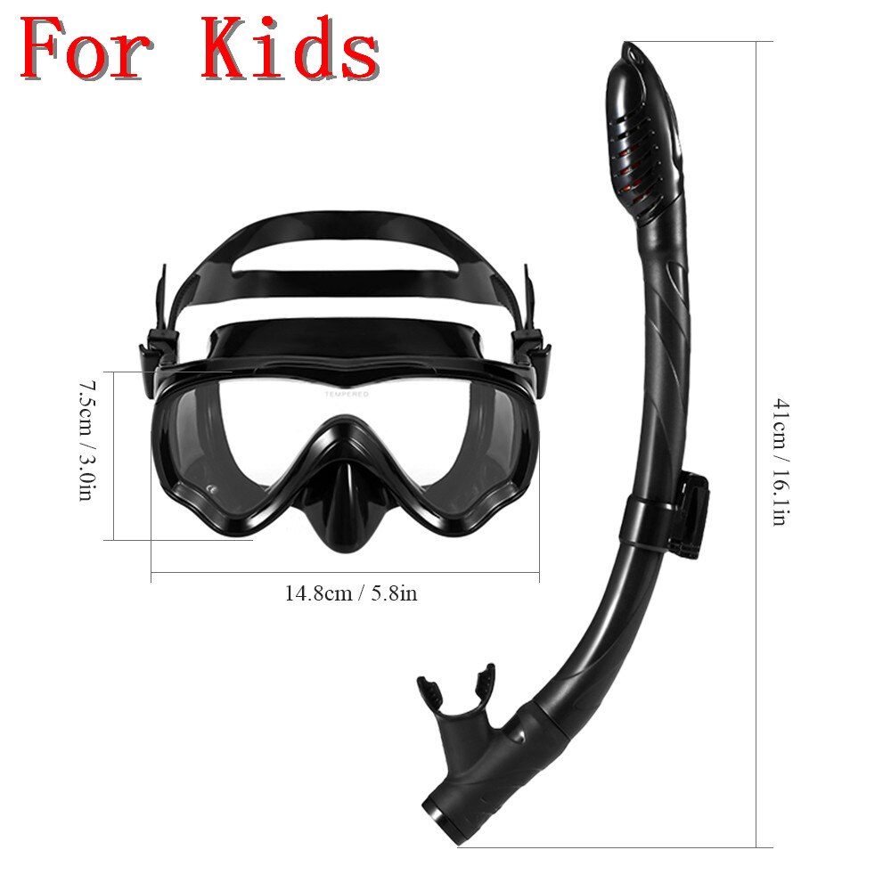 Seac Sub Boss Dry Snorkeling Set Zwart zwembril | zw