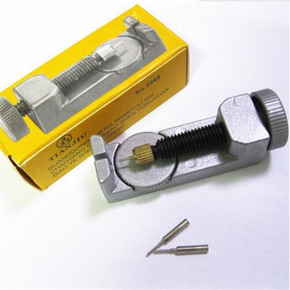 Horlogeband afstelgereedschap metaal demonteren horloge horloge reparatiemeter gereedschap met 3 stuks reservenaald
