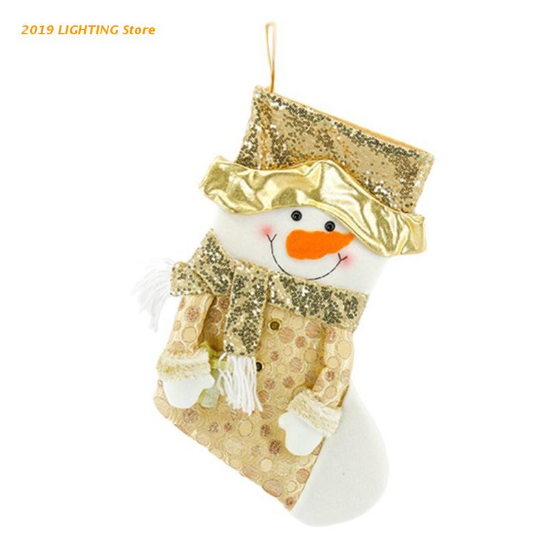 Kerst Kousen Grote Xmas Kous Decoratie 20 &quot;Pailletten Santa Sneeuwpop Rendier Kous Voor Home Decor: snowman