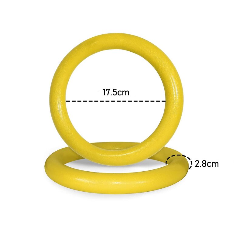 1 Pair ABS Gymnastic Rings Pull-up Gym Rings for Body Strength Fitness Power Chin Up Training Crossfit Workout