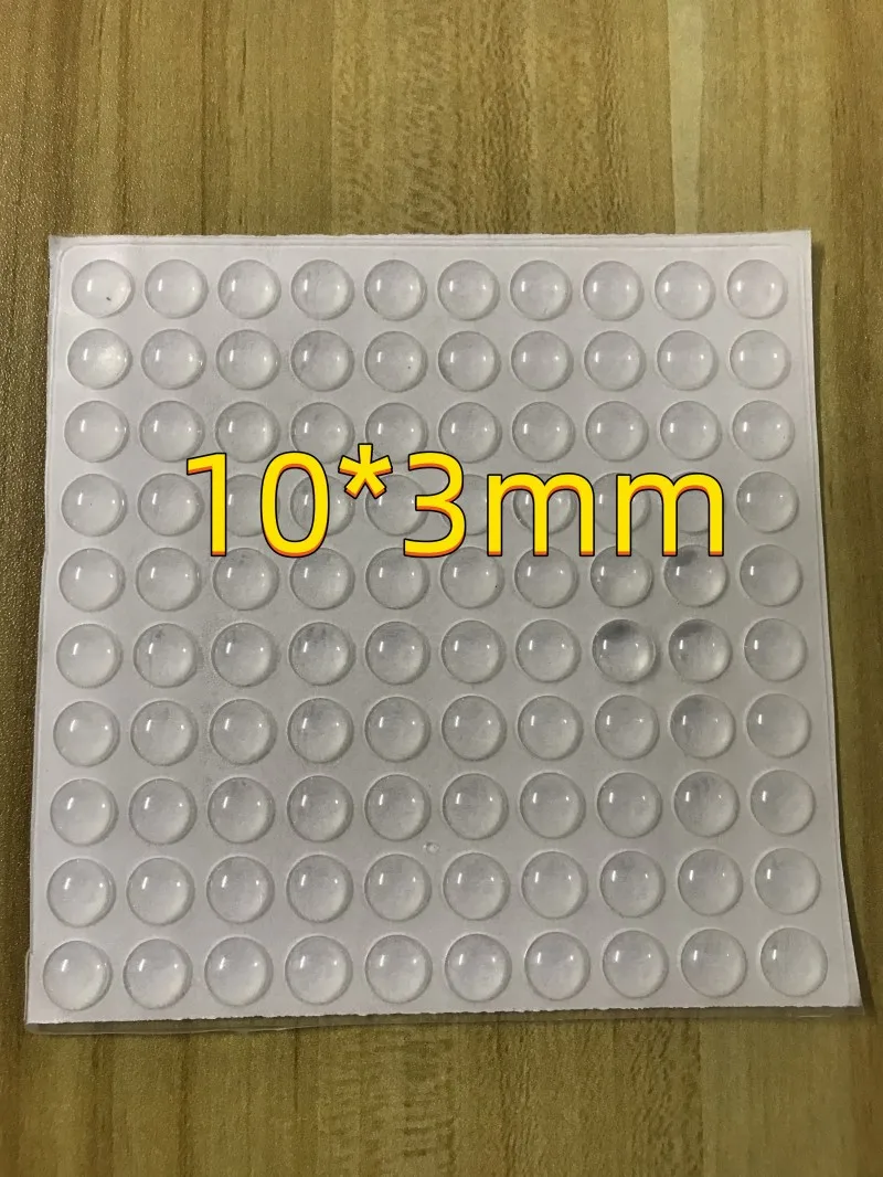 Selbstklebender Türstopper, transparente Gummi-Möbelpolster, mehrere Spezifikationen, Dämpfer, Puffer, Schrankstoßstangen, Silikonschutz: Schwarz und weiß