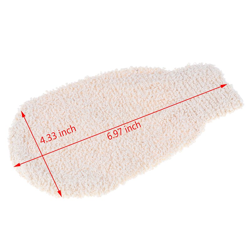 Badehandsker eksfolierende hud vask skum håndklæde massage bruser skrubber hamp krop rengøring håndklæde svampe 1pc