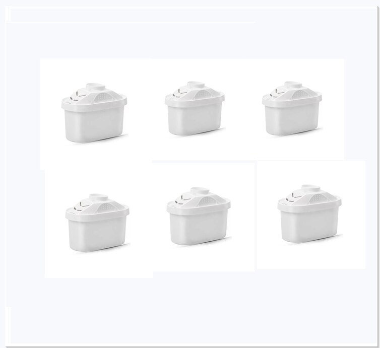 Water Filters Replacement 6Pcs Brita Water Pitcher Filter Replacement Activate Carbon Water Filter: Default Title
