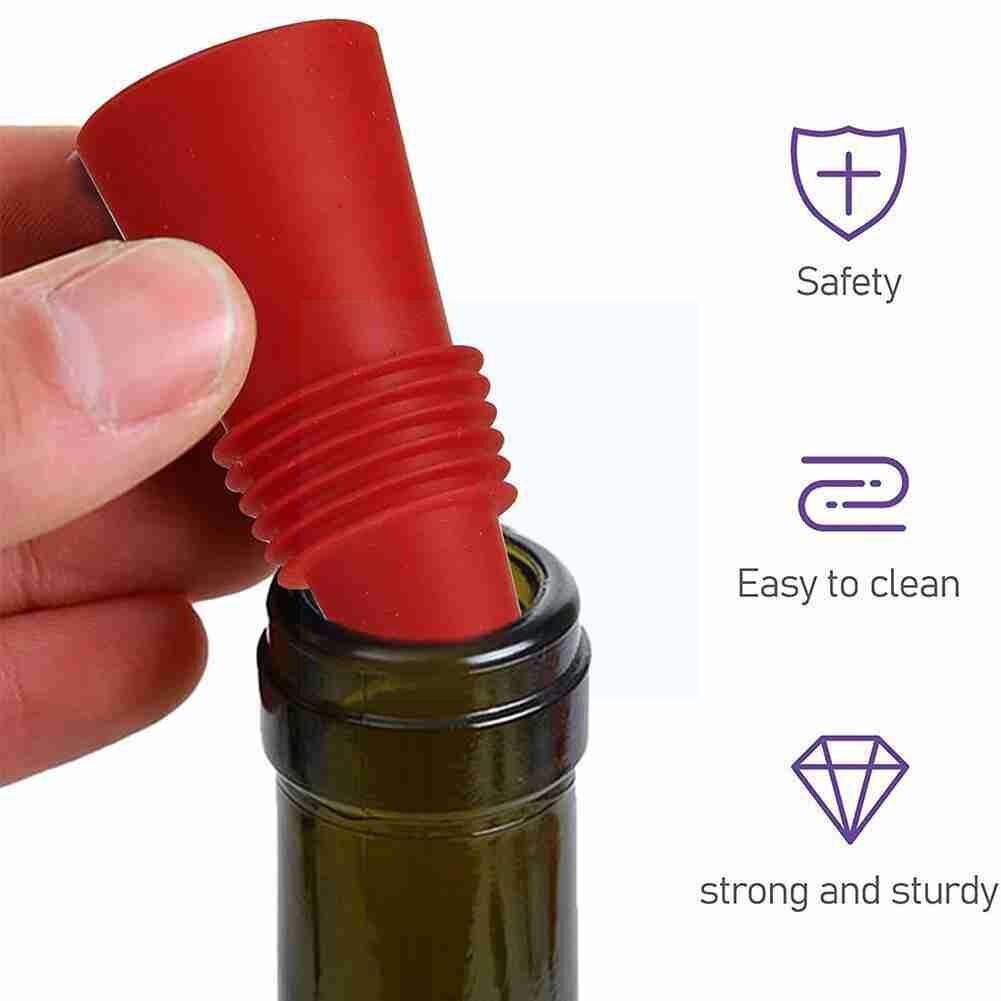 Soft Silicone Conical Glass Bottle Stopper home brew Cap Oak Cork Wine Jar Pudding Beer Plug bottl cap Container Bottle N4W5