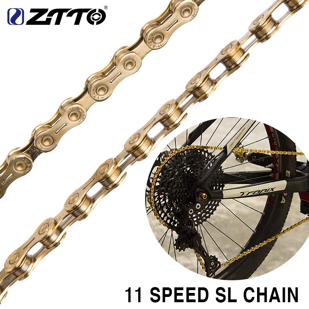 Ztto 11 S Sl Gouden Half Hollow Chain 22S 11 Speed Mountainbike Racefiets Duurzaam Goud voor Fiets Mtb Onderdelen