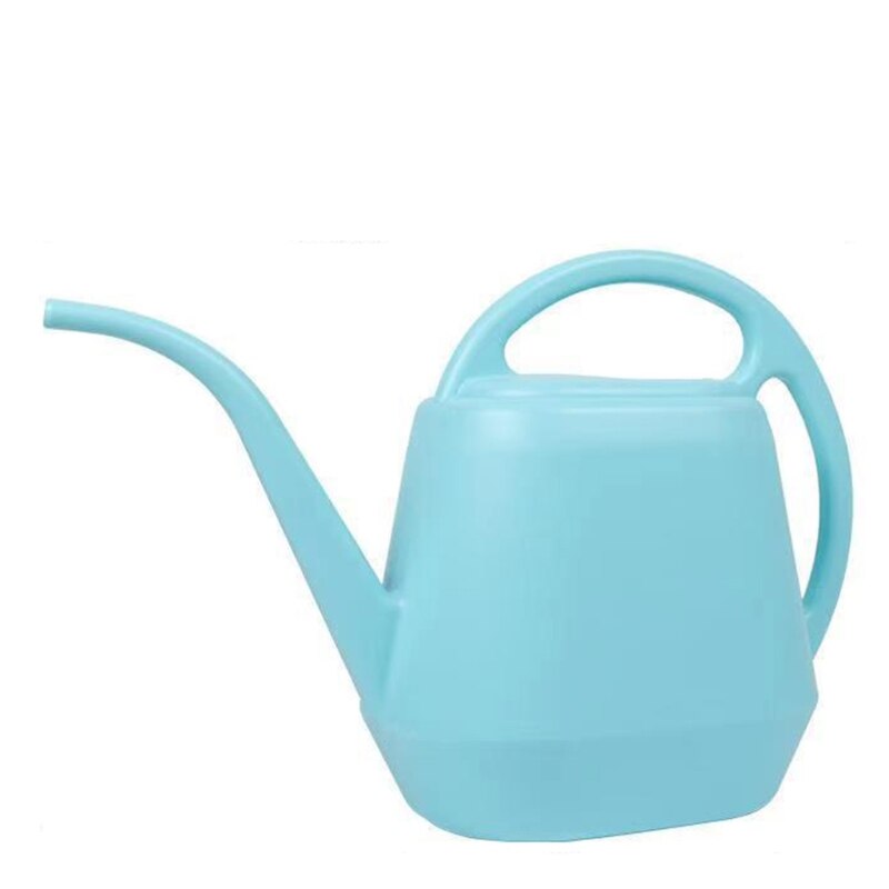 Regadera de gran capacidad de 4L, hervidor de Caño largo para plantas de jardín interior y exterior, bonsái suculento de flores: Azul