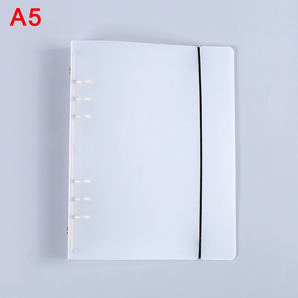 Translucent Office Supplies Planner Portable Business Products Files Arranger Students Needs Practical Plastic File: A5