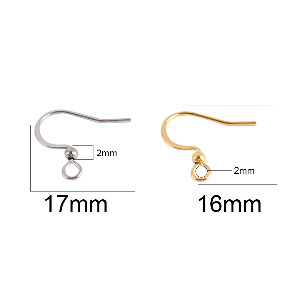 50 Stuks Roestvrij Staal Oorhaak Bevindingen Sluitingen Haken Diy Earring Supplies Accessoires Slangetje Sieraden Voor Maken Oorbel Onderdelen