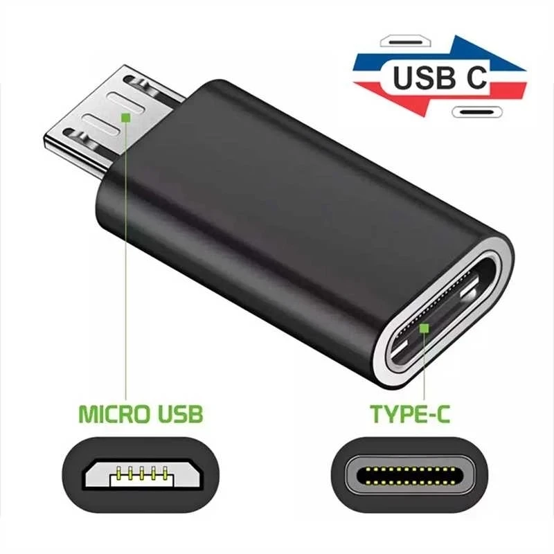 Złącze USB typu C żeńskie na Micro USB męskie Adapter ładowarki Micro USB typu C do konwertera telefonu Xiaomi Redmi Huawei