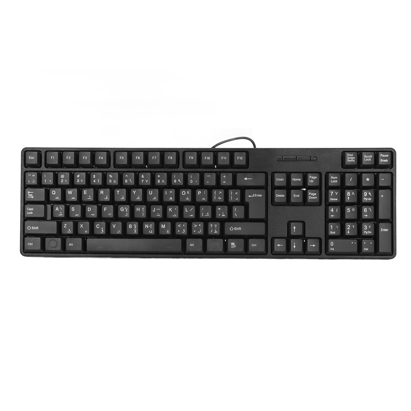 104 Tasten arabische Tastatur USB kabel gebundene Büro computer Tastatur Plug & Play für Heim-PC-Laptops Desktop-Computer