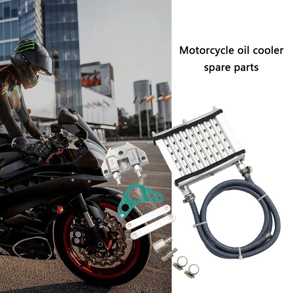 Motorcykel oliekøler dele universal oliekøler køleradiator til 50cc 70cc 90cc 110cc 125cc snavs pit cykel atv