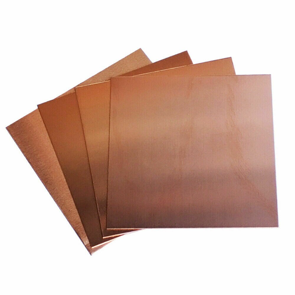 Dicke 2,5mm x 100mm x 100mm 99.9% Reinem Kupfer T2 Cu Metall Blatt Kupfer Platte Platz 1pc