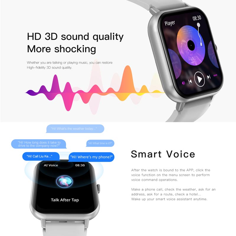 Nowy Smartwatch 2025 Dla Kobiet i Mężczyzn Prezent Pełny Ekran Dotykowy Zegarki Sportowe zdatność Połączenia Bluetooth Smartwatch Damski Dla Androida i iOS