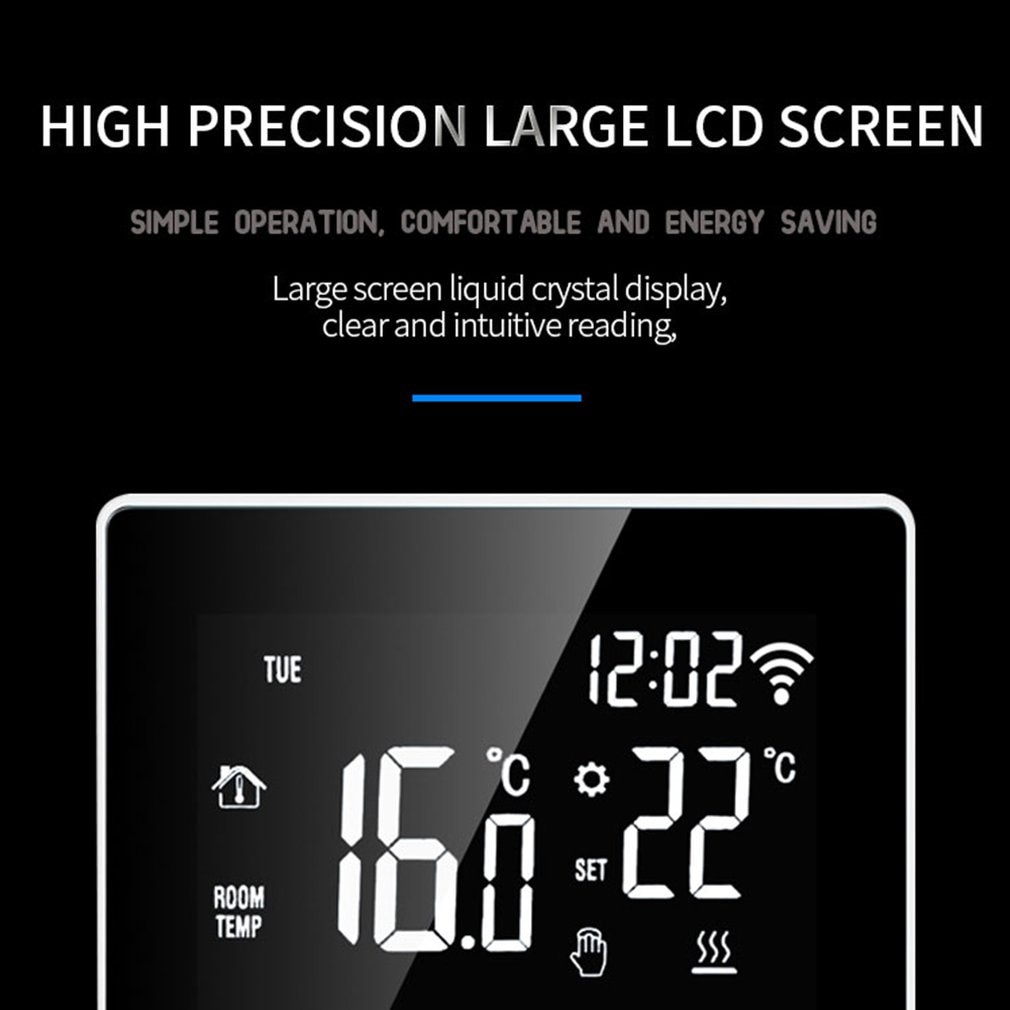 Floor heating all types of touch thermostat wire floor heating room thermostat touch screen LCD display temperature controller